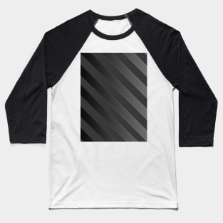 Grey stripes pattern Baseball T-Shirt